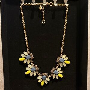 J. Crew Gold and Yellow Floral Necklace